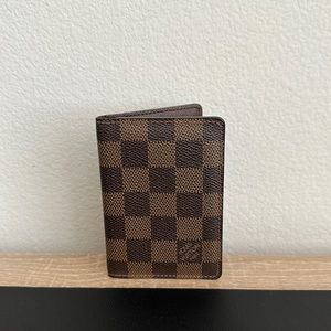 Authentic Louis Vuitton Damier Ebene Pocket Organizer